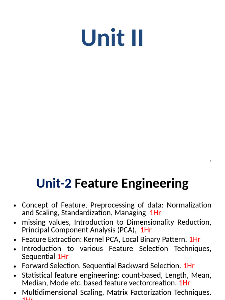 Unit 2 ML 20191 | PDF
