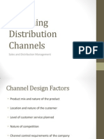 Designing Distribution Channels: Sales and Distribution Management