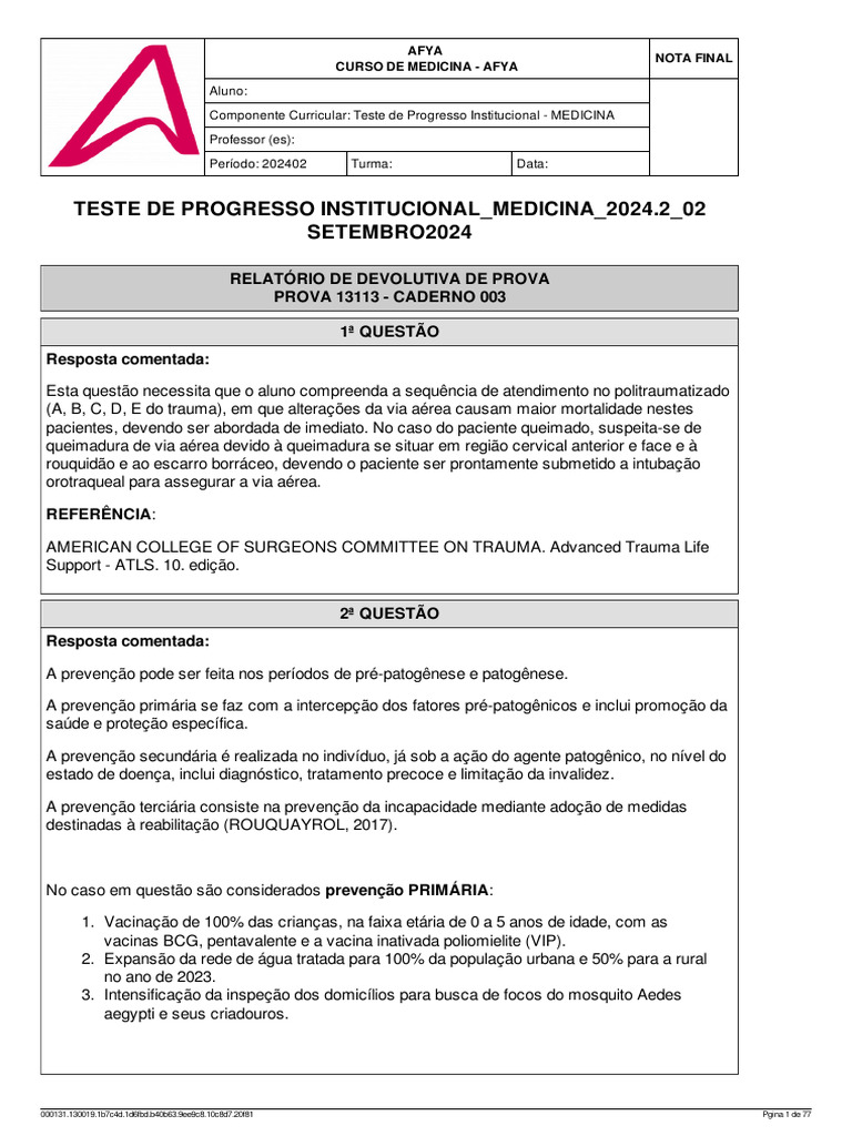 Devolutiva Tpi Medicina 2024 2 Caderno 3 Pdf