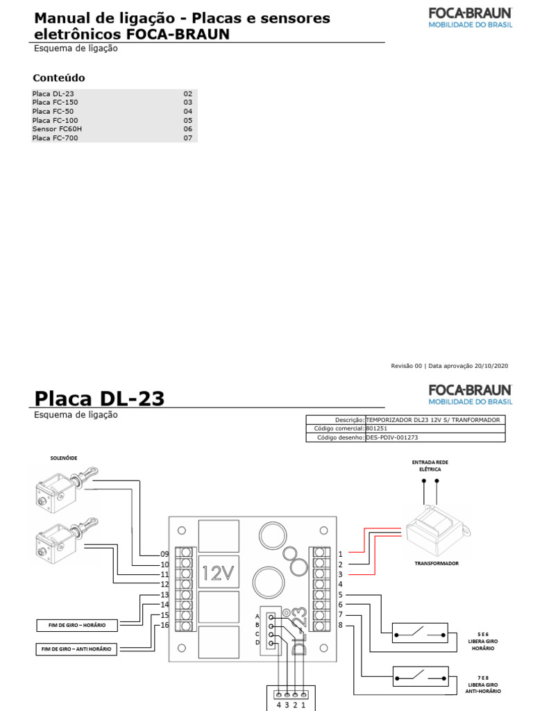 Esquema De Ligação Placas 1 Pdf
