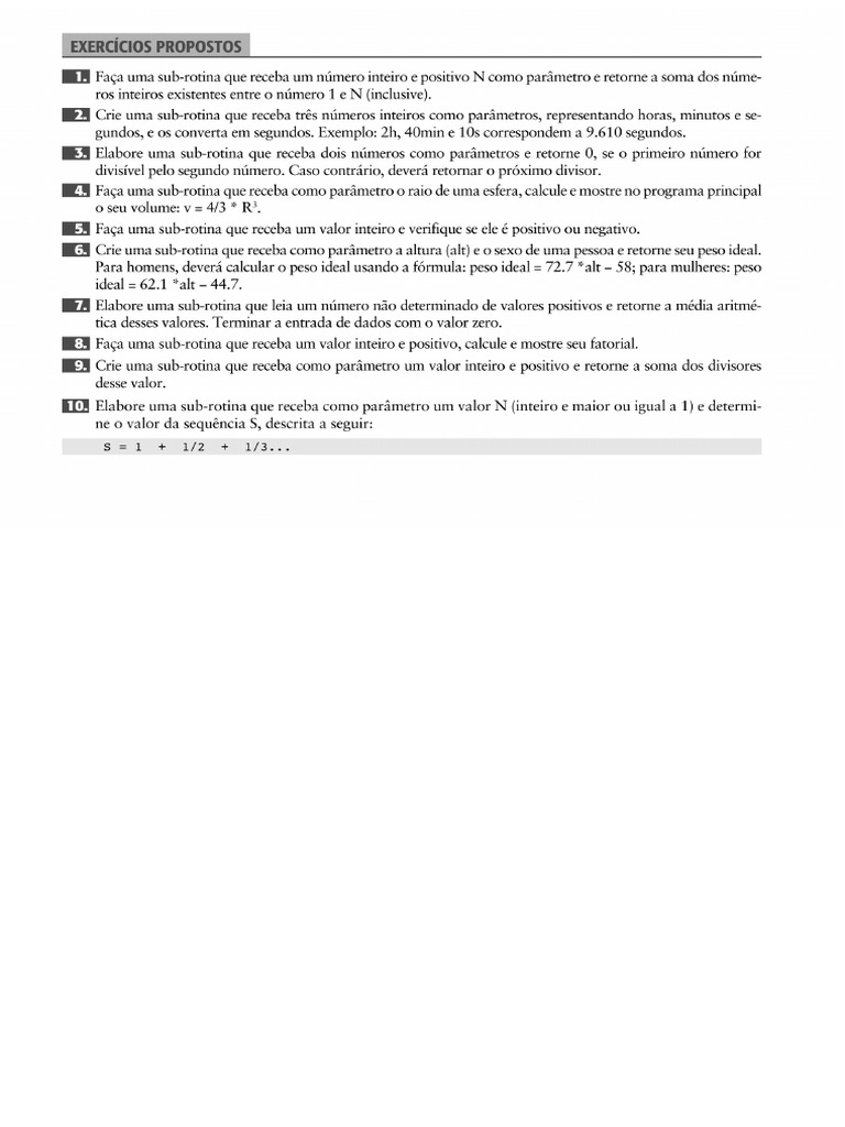 8-Sub Rotina | PDF