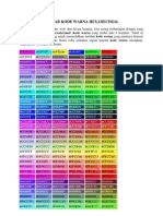 Daftar Kode Warna Hexadecimal