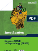 Edexcel GCSE Psychology - Spec