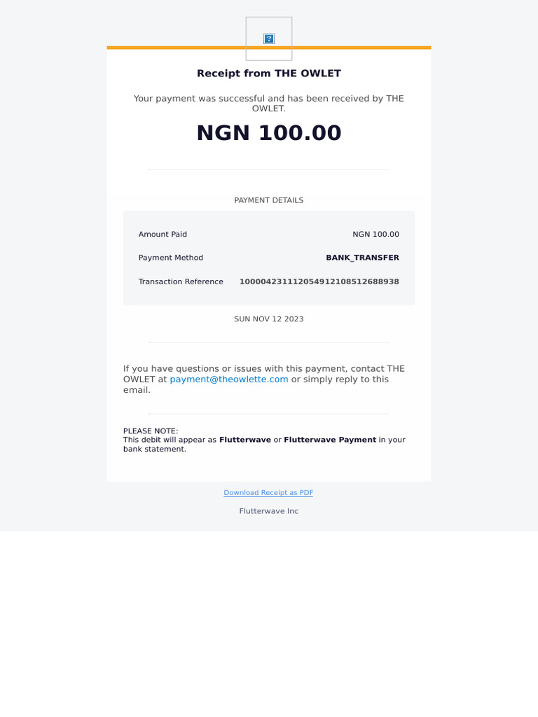 Transaction Receipt1699768264351 | PDF