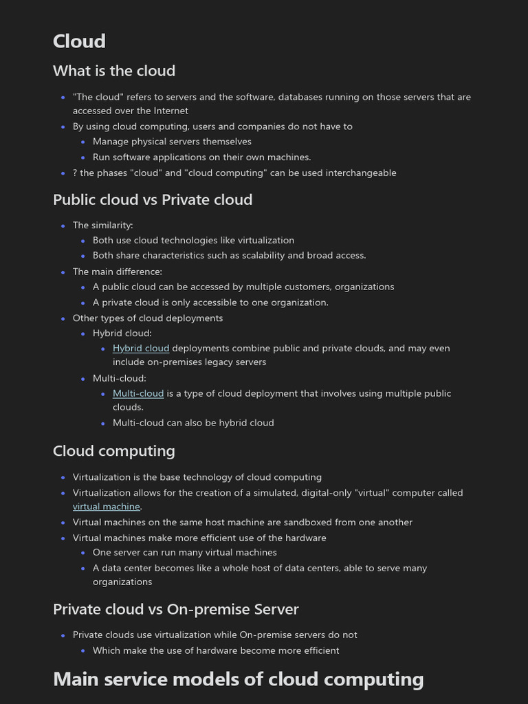 What Is The Cloud | PDF