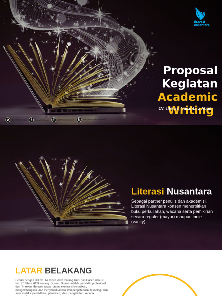 Proposal Kegiatan Literasi Nusantara Pdf