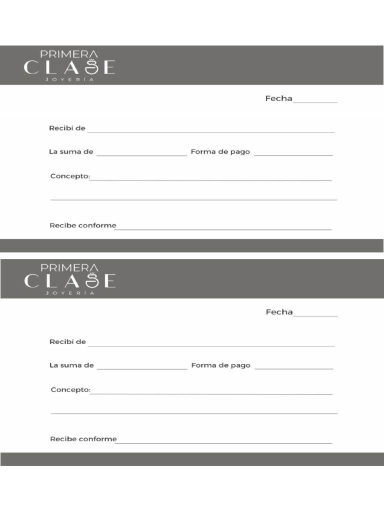 FORMATO DE RECIBO DE DINERO | PDF