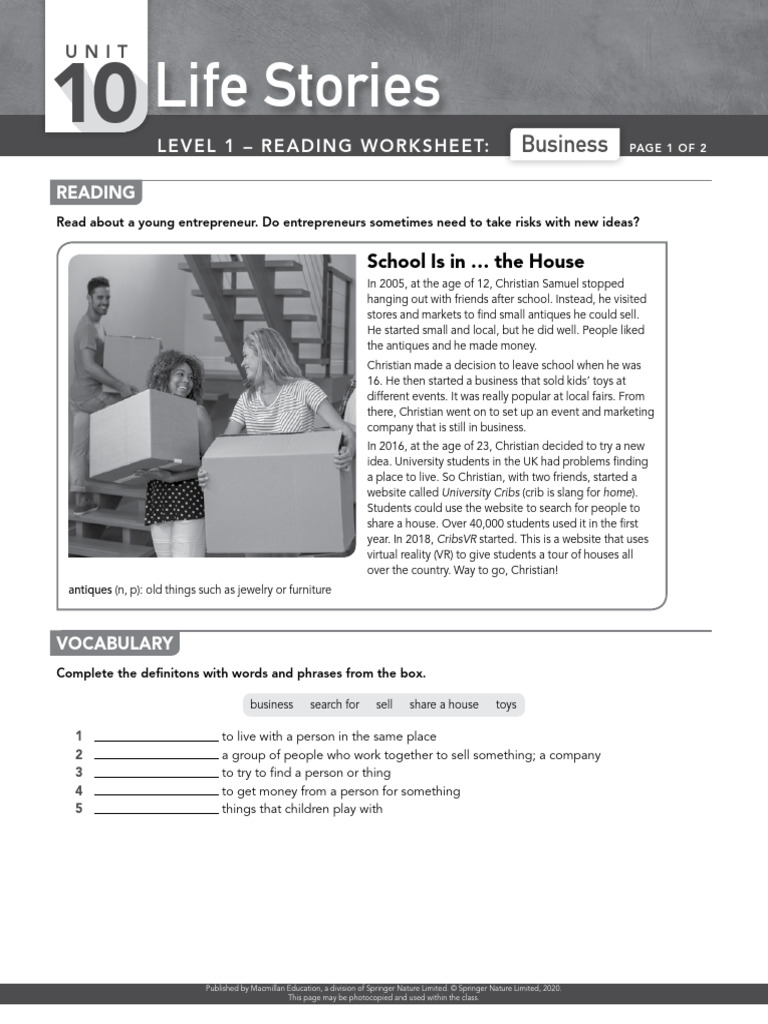 SYM 1 U10 ReadingWorksheets | PDF
