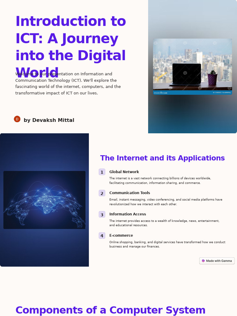 Introduction To ICT A Journey Into The Digital World | PDF