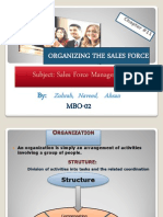 Organizing The Sales Force