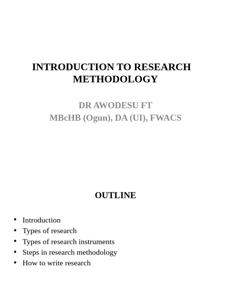 Lasat 1 - Lecture On Research Methodology | PDF