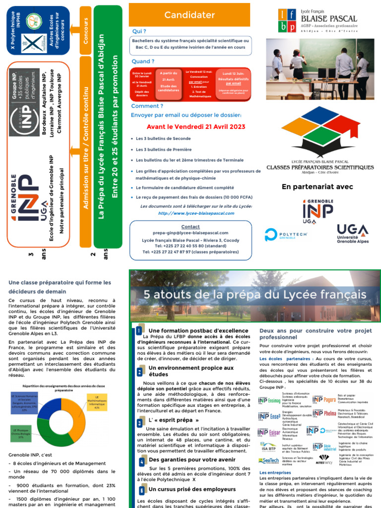 La-plaquette-La-Prépa-2022-2023 LFBP | PDF
