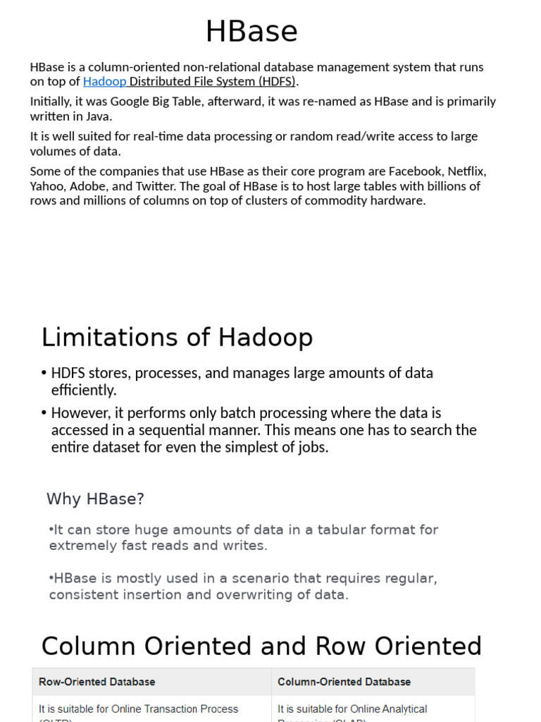 HBase | PDF
