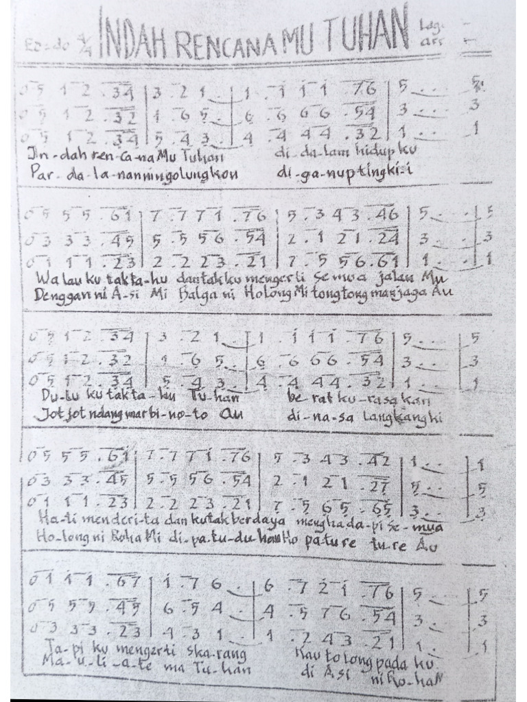 Indah RencanaMu Tuhan | PDF