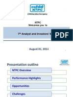 7 Analyst and Investors' Meet: NTPC Welcomes You To