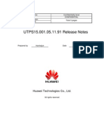 UTPS15.001.05.11.91 Release Notes