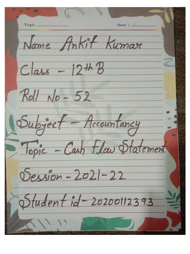 Accountancy Term2 Project File | PDF