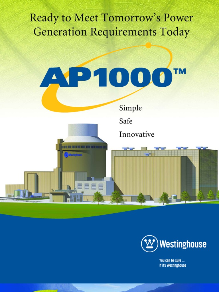 AP1000 Reactor: Safe, Clean Energy Solution | PDF | Nuclear Power ...