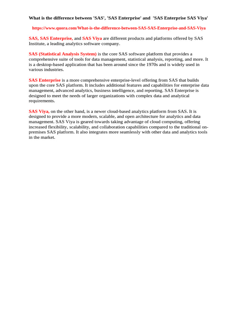Sas difference between sas sas enterprise and sas enterprise sas