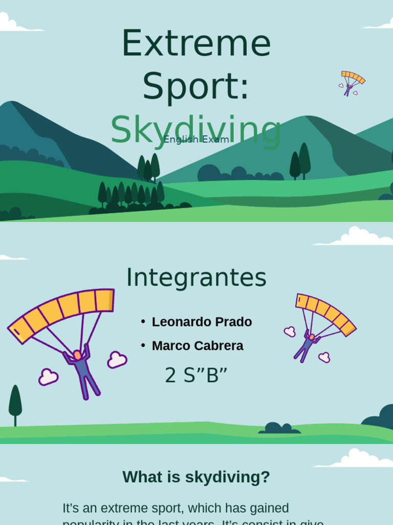 Extreme Sport Skydiving | PDF