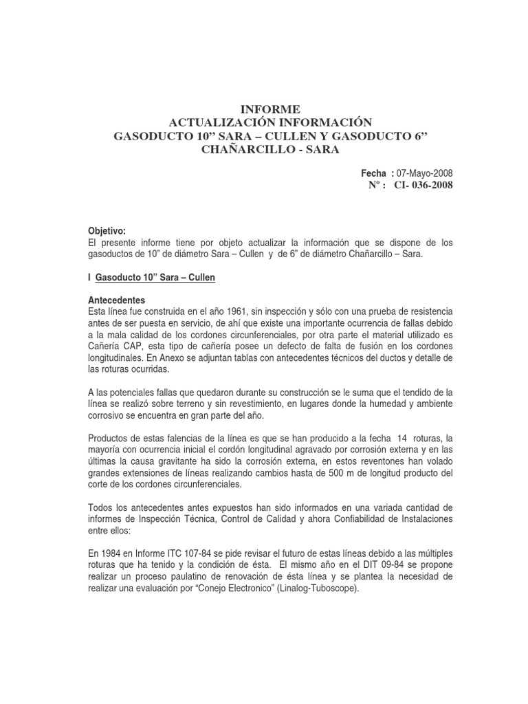 Actualizacion Informacion Gasd 10 Sara Cullen | PDF