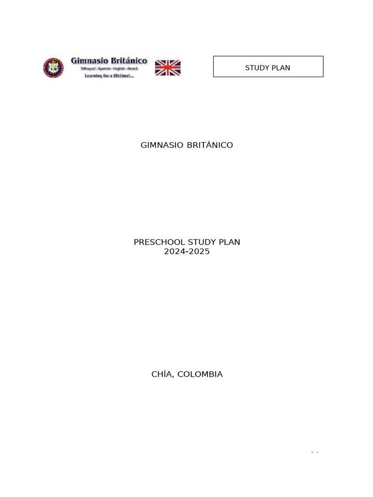 English preschool 2024 2025 pdf