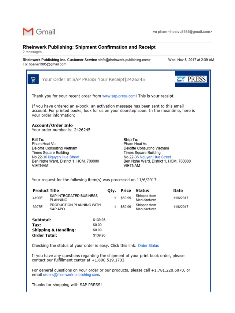 Invoice 2426245 | PDF