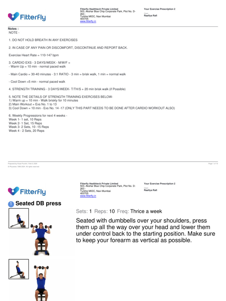 Workout Plan 2 | PDF