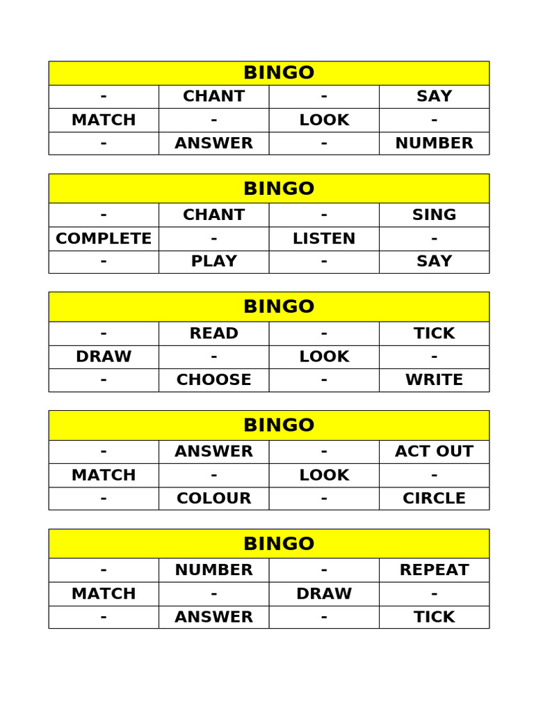BINGO | PDF