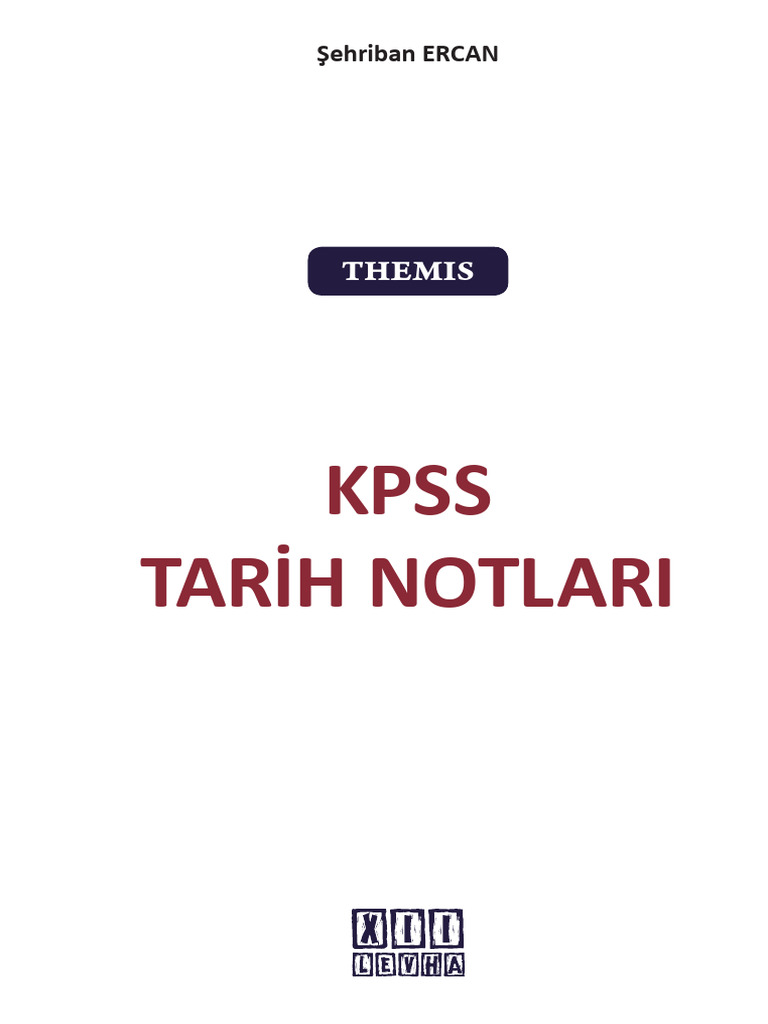 Kpss Tarih Notlari: Themis | PDF
