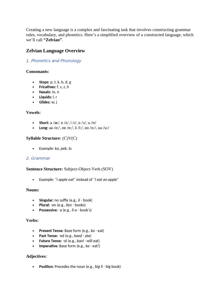How To Create A New Language | PDF | Language Arts & Discipline