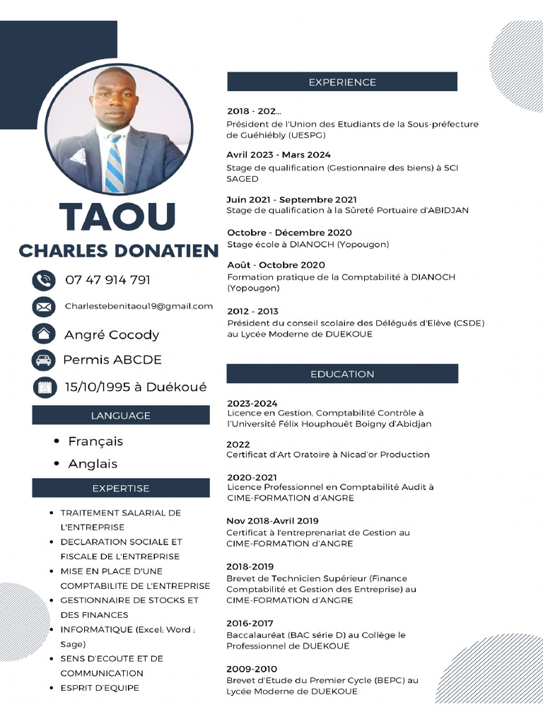 CV Taiu Charles | PDF