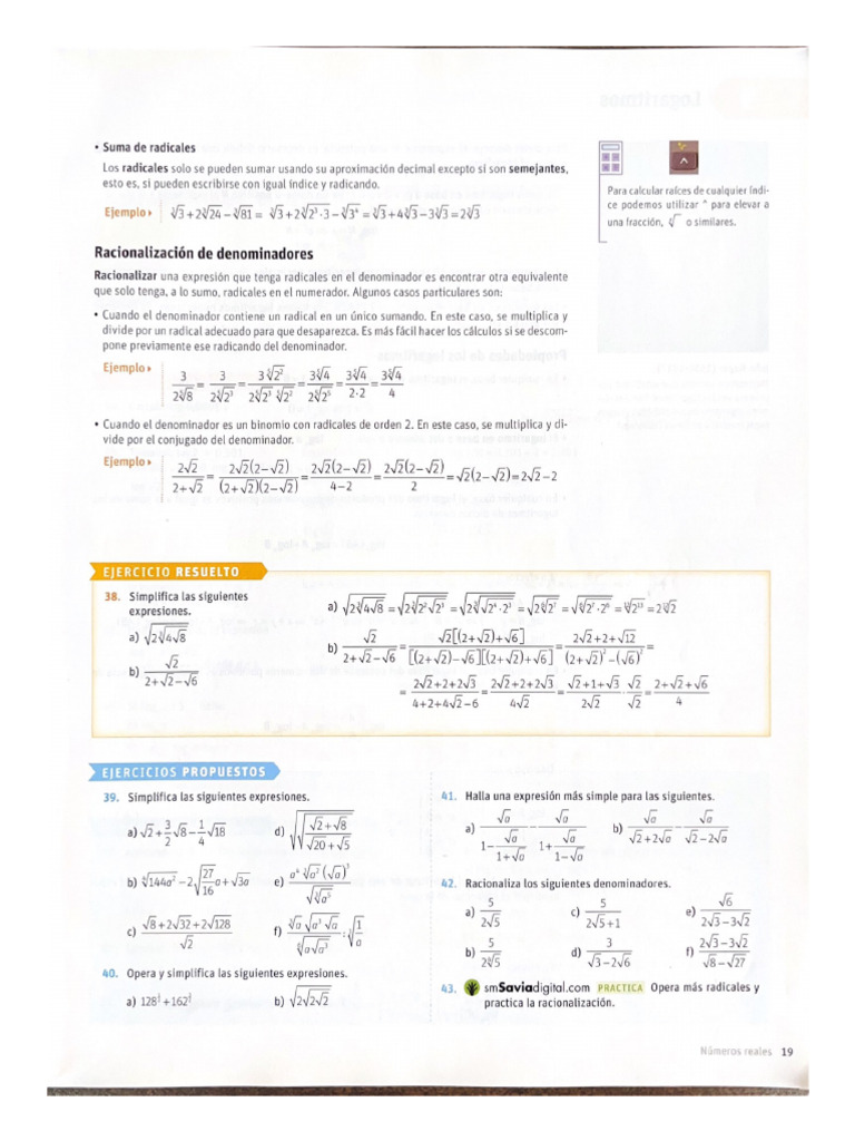 Ejercicios Radicales Pdf