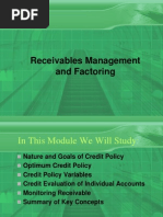 Receivables Management and Factoring