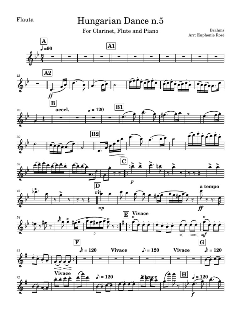 Hungarian Dance N 5 Flauta Pdf