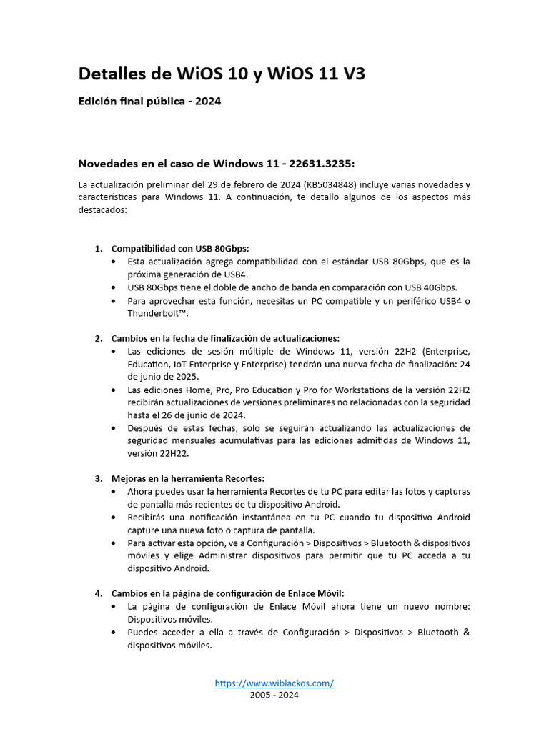 Detalles de WiOS V3 - 2024 | PDF