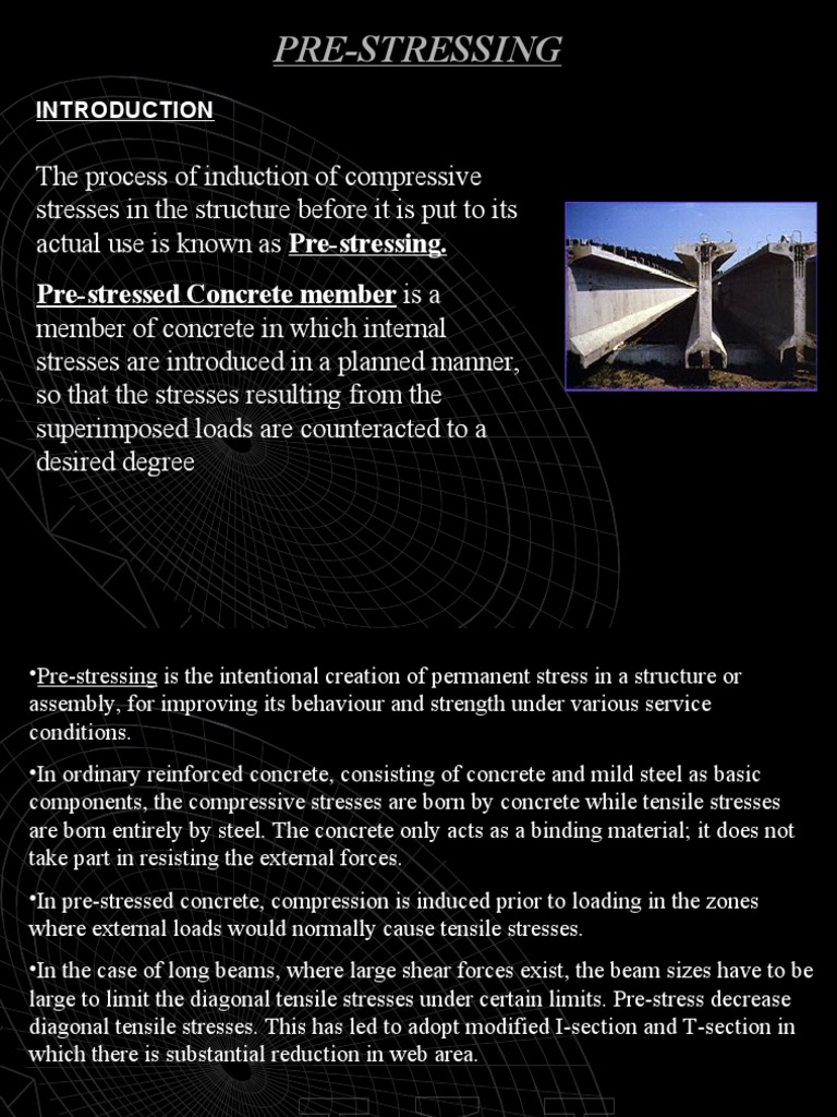 Pre-Stressed Concrete Guide | PDF | Prestressed Concrete | Precast Concrete