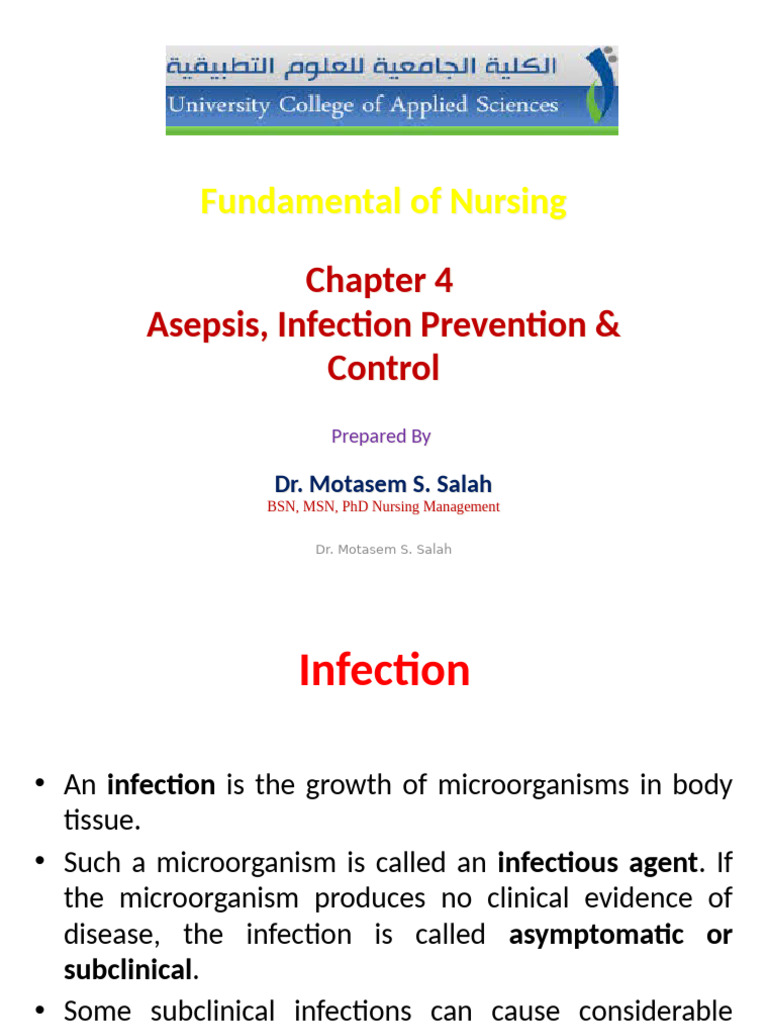 Asepsis Infection Control | PDF | Infection | Pathogen