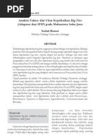 Download Analisis Faktor Alat Ukur Kepribadian Big Five Adaptasi Dari IPIP Pada Mahasiswa Suku Jawa by Nanang Kunaivi SN76591615 doc pdf