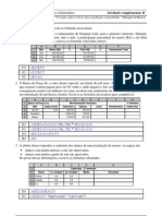 Atividade Complementar 2 Gabarito