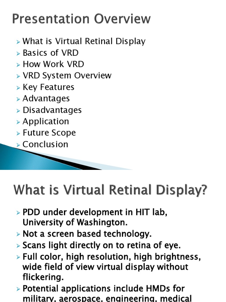 Virtual Retinal Display | PDF