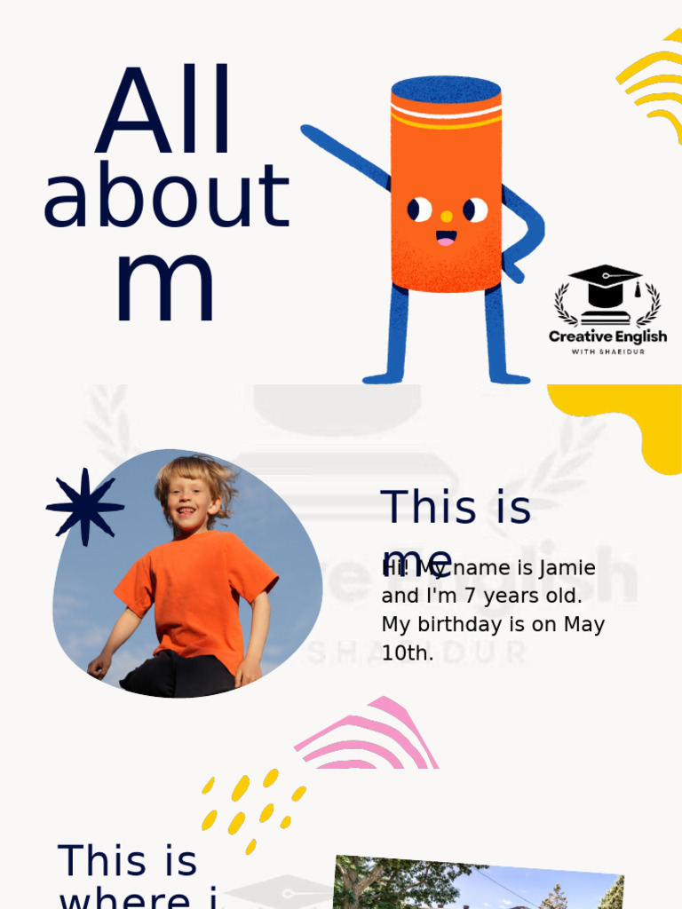 Colorful illustrative all about me presentation 20240905 051155