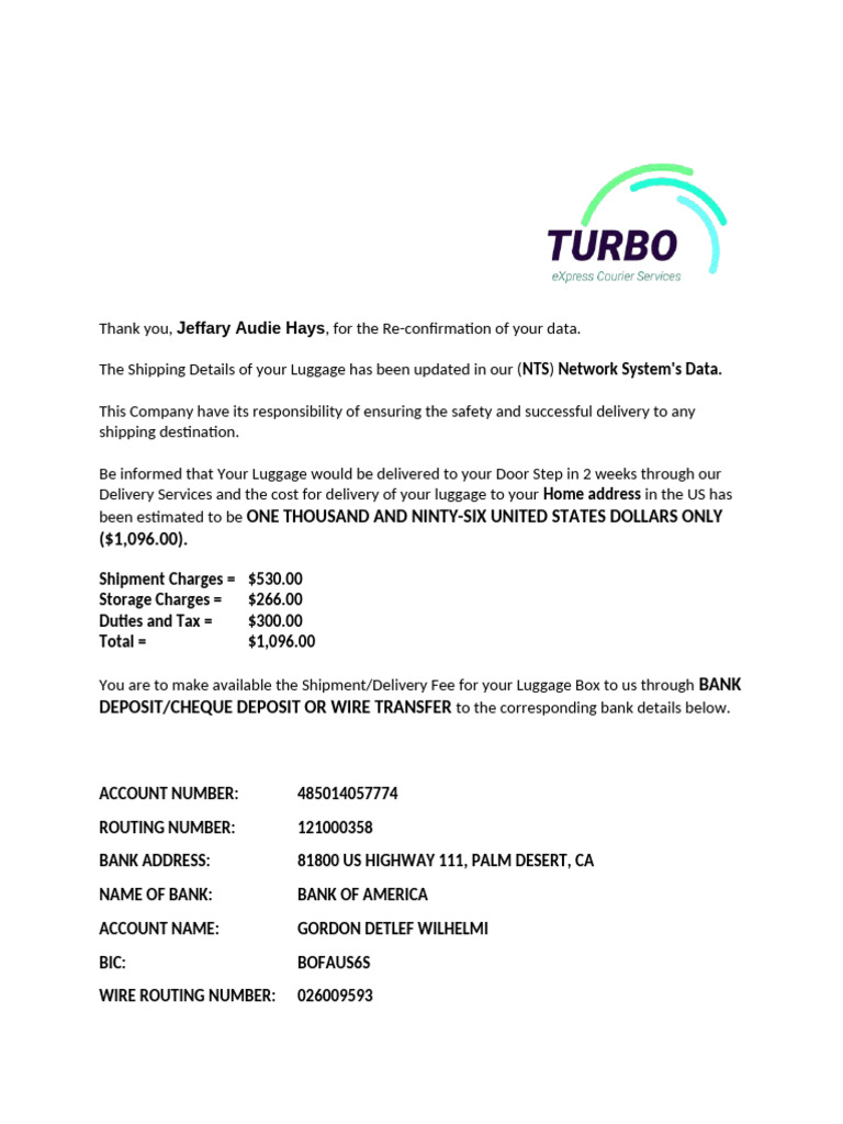 Delivery First Bill Copy Pdf