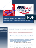 Budgets, Deficits and The National Debt:: How Government Accounting Is Used To Confuse