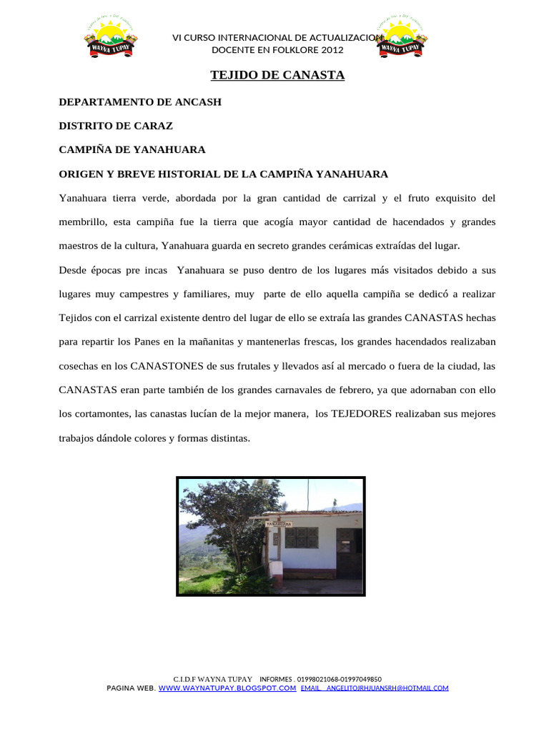 Tejido De Canasta Pdf