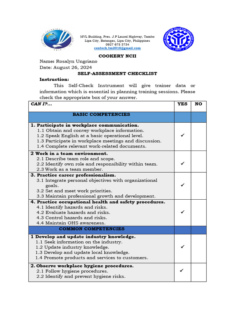 Prepare Training Needs Analysis Forms Pdf