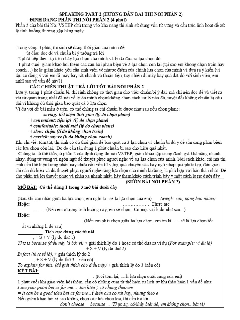 Speaking Part 2 Pdf