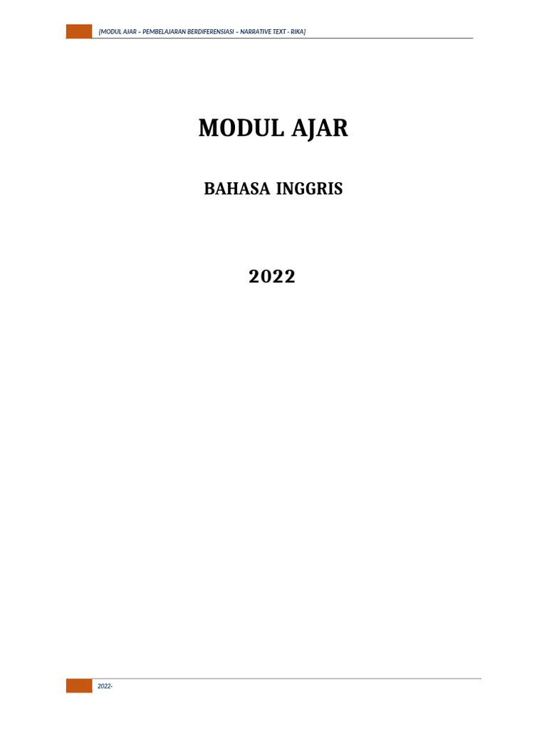 Modul Ajar | PDF | Seni & Disiplin Bahasa