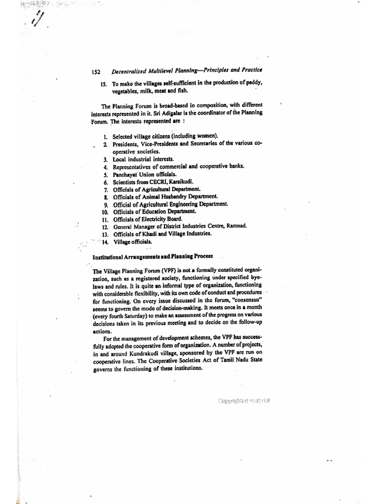 Decentralised Multilevel Planning Principles and Practice | PDF