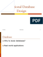 Relational Database Design: 5/5/2012 Pankti Doshi 1